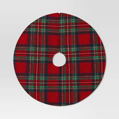 16" Christmas Dia Red/Green Plaid Mini Tree Skirt - Wondershop™ 3 16" Christmas Dia Red/Green Plaid Mini Tree Skirt - Wondershop™ - Image 3