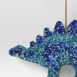 5" Christmas Plastic Chunky Glitter Dinosaur Ornament Blue - Wondershop™ -Christmas Sale Store GUEST 76e53cd0 11a4 41a9 9ff7 06fe459700e4