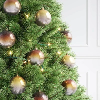 9ct 100mm Christmas Ornament Set Gold/Copper/Bronze - Wondershop™ 1 9ct 100mm Christmas Ornament Set Gold/Copper/Bronze - Wondershop™