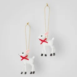 2ct Retro Small Deer Christmas Tree Ornament Set - Wondershop™ -Christmas Sale Store GUEST 7c0f36db 45f8 4ef9 97b1 4b6255db4cfb