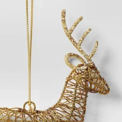 Christmas Wire Wrapped Reindeer Ornament Gold - Wondershop™ -Christmas Sale Store GUEST 804e94d8 9ab3 4700 8d22 3fd82d1f63ac