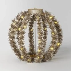 LED Christmas Hanging Tinsel Sphere With Warm White Lights - Wondershop™ -Christmas Sale Store GUEST 80b2ef60 c5c1 414c a362 5113b4295e17