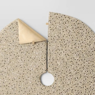 48" Christmas Sequined And Beaded Tree Skirt Silver - Wondershop™ 4 48" Christmas Sequined And Beaded Tree Skirt Silver - Wondershop™ - Image 4