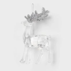 Acrylic Deer With Glittered Antlers Christmas Tree Ornament - Wondershop™ -Christmas Sale Store GUEST 9174639d cdec 476c 96c8 12c820cab1dc