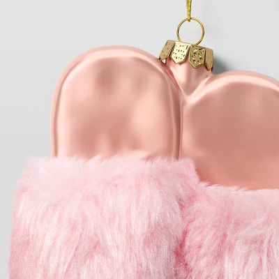 Christmas Glass Slippers Ornament Pink - Wondershop™ 2 Christmas Glass Slippers Ornament Pink - Wondershop™ - Image 2