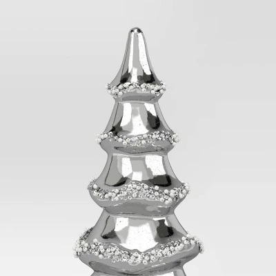 9.13' Christmas Glass Tree Silver - Wondershop™ 2 9.13' Christmas Glass Tree Silver - Wondershop™ - Image 2