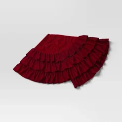 48" Velvet Tree Skirt With 3 Layers Of Ruffles - Wondershop™ -Christmas Sale Store GUEST 9af7e8e5 a513 4a47 b65c db51b613f968