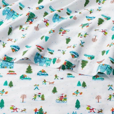 Christmas Cotton Sateen Sheet Set - Wondershop™ 2 Christmas Cotton Sateen Sheet Set - Wondershop™ - Image 2