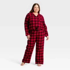 Women's Plaid Flannel Long Sleeve Shirt And Pants Holiday Matching Family Pajama Set - Wondershop™ Red/Black 9 Women's Plaid Flannel Long Sleeve Shirt And Pants Holiday Matching Family Pajama Set - Wondershop™ Red/Black -Christmas Sale Store GUEST a1feb90a d35b 4761 a891 54b370bc69f0
