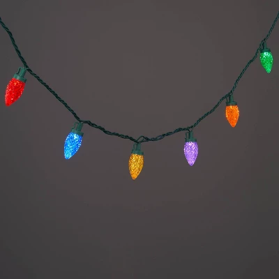 25ct LED C9 Faceted Christmas String Lights With Green Wire - Wondershop™ 6 25ct LED C9 Faceted Christmas String Lights With Green Wire - Wondershop™ - Image 6