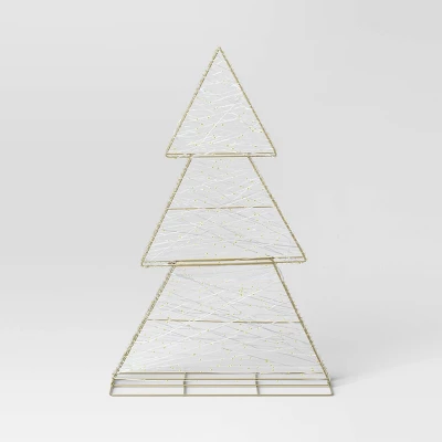 LED Champagne Metal Tree Christmas Novelty Sculpture Light With White Color Light Bulb - Wondershop™ 2 LED Champagne Metal Tree Christmas Novelty Sculpture Light With White Color Light Bulb - Wondershop™ - Image 2