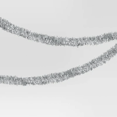15' Mini Tinsel Christmas Garland - Wondershop™ 4 15' Mini Tinsel Christmas Garland - Wondershop™ - Image 4