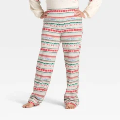 Women's "Let It Snow" Fair Isle Microfleece Holiday Matching Family Pajama Pants - Wondershop™ Cream -Christmas Sale Store GUEST ae36d053 1eb3 493f b1a1 3a5d4aa89b28