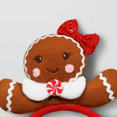 Christmas Female Gingerbread Headband - Wondershop™ 1 Christmas Female Gingerbread Headband - Wondershop™