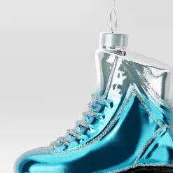 4.5" Christmas Glass Roller Skate Ornament Silver/Blue - Wondershop™ -Christmas Sale Store GUEST b6c7d28d b26b 4625 ae54 ee7c845d8542