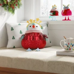 Christmas Featherly Friends Pillow - Wondershop™