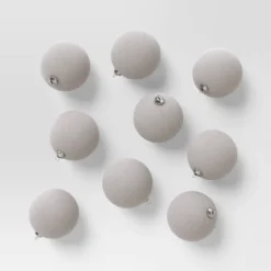 9ct 80mm Christmas Flocked Ball Ornament Set - Wondershop™ -Christmas Sale Store GUEST b8dbe55b 6ff8 408a b620 0fb3dd87f94b