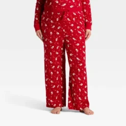 Women's Santa Print Ribbed Holiday Matching Family Pajama Pants - Wondershop™ Red -Christmas Sale Store GUEST bdc0e3f8 537f 45b4 b386 1d89e084d913