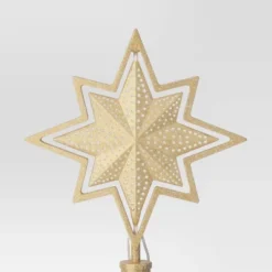 Christmas Lit Auto Rotating Star 8 Point Gold Tree Topper - Wondershop™ -Christmas Sale Store GUEST bfd87db7 5b2e 4192 9a46 fce35949323a