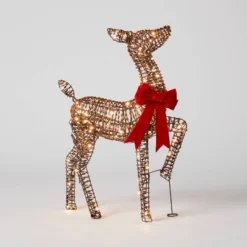 LED Faux Rattan Fawn With Red Bow Christmas Novelty Sculpture Light - Wondershop™ 10 LED Faux Rattan Fawn With Red Bow Christmas Novelty Sculpture Light - Wondershop™ -Christmas Sale Store GUEST caf29859 95fb 465f a9bb 06e905b02379