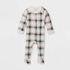 Baby Plaid Ribbed Holiday Matching Family Footed Pajama - Wondershop™ Cream -Christmas Sale Store GUEST d24c44bb fb45 4efe b7d0 d814bd072655