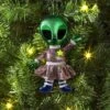 5.25" Christmas Fabric Metallic Alien Ornament - Wondershop™ -Christmas Sale Store GUEST d503cc81 6a3d 4a1e 8665 c56f432806a6