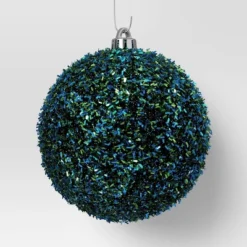 9ct Christmas Tinsel Ball Ornament Set Blue Green - Wondershop™ -Christmas Sale Store GUEST d74dec58 4b43 475b 8522 19882b6643a2
