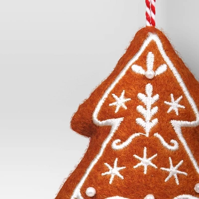 Christmas Fabric Gingerbread House Ornament - Wondershop™ 2 Christmas Fabric Gingerbread House Ornament - Wondershop™ - Image 2