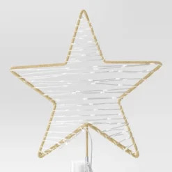 12.25" Lit-Led Champagne Star Twinkle Warm White Dewdrops Christmas Tree Topper - Wondershop™ -Christmas Sale Store GUEST dbe4e4d2 536e 40ff 96f8 e6a56bf0c763