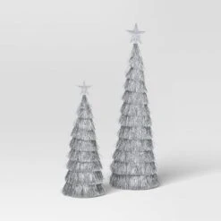 2pk Christmas 18" And 12" Tinsel Trees - Wondershop™ -Christmas Sale Store GUEST dbfd5e77 23ae 4173 96dd 8cba05960e13