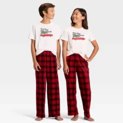 Kids' Plaid Microfleece Holiday Matching Family Pajama Pants - Wondershop™ Red/Black 7 Kids' Plaid Microfleece Holiday Matching Family Pajama Pants - Wondershop™ Red/Black -Christmas Sale Store GUEST dcf952c5 3b44 493e ac7c b7725f38912c
