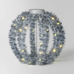 LED Christmas Hanging Tinsel Sphere With Warm White Lights - Wondershop™ -Christmas Sale Store GUEST e45860c3 db09 4cf3 94f8 3b4ffdc2abd0