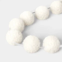 72" Christmas All White Poms Garland Ivory - Wondershop™ -Christmas Sale Store GUEST e6c95e4e 7e03 4c4a 8a4f d937f8e089fe