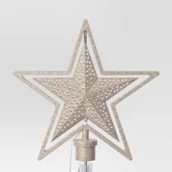Christmas Lit Auto Rotating Star Tree Topper 5 Point Gold - Wondershop™ -Christmas Sale Store GUEST eab8f2d3 0369 4671 9bbc 92d1ca8bea95