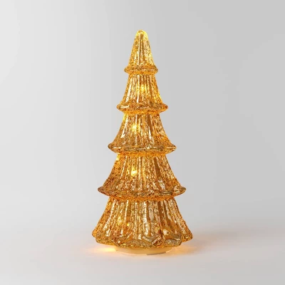 14" Christmas Mercury Lit Glass Tiered Tree Decor - Wondershop™ 5 14" Christmas Mercury Lit Glass Tiered Tree Decor - Wondershop™ - Image 5