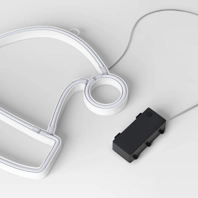 LED Battery Operated Christmas Neon Santa Hat Hangable Sign Red/White - Wondershop™ 3 LED Battery Operated Christmas Neon Santa Hat Hangable Sign Red/White - Wondershop™ - Image 3