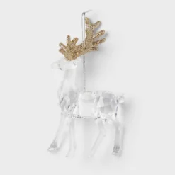 Acrylic Deer With Glittered Antlers Christmas Tree Ornament - Wondershop™ -Christmas Sale Store GUEST ef162ca9 6ad4 4480 a6b8 4a75c8dd0db7