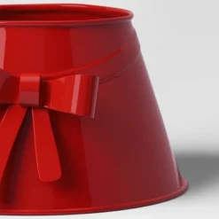 7" Christmas Metal Mini Tree Collar With Bow Red - Wondershop™ -Christmas Sale Store GUEST f0f5e1ae 445a 4bac 8f94 2d7c31acb501