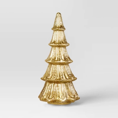 14" Christmas Mercury Lit Glass Tiered Tree Decor - Wondershop™ 2 14" Christmas Mercury Lit Glass Tiered Tree Decor - Wondershop™ - Image 2
