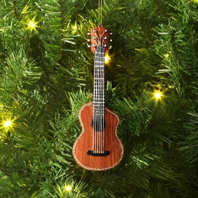 4.5" Christmas Resin Guitar Ornament - Wondershop™ 1 4.5" Christmas Resin Guitar Ornament - Wondershop™