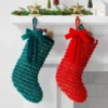 21" Christmas Fringe Fabric Stocking With Bow Red - Wondershop™ 13 21" Christmas Fringe Fabric Stocking With Bow Red - Wondershop™ -Christmas Sale Store GUEST f4253552 03c3 413b baed 686f1a5d95ee 1