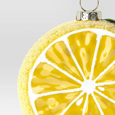Christmas Glass Sliced Open Lemon Ornament - Wondershop™ 2 Christmas Glass Sliced Open Lemon Ornament - Wondershop™ - Image 2