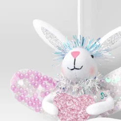 4.5" Christmas Pink Bunny With Wings Ornament - Wondershop™ -Christmas Sale Store GUEST f4a4ab73 0a70 4e13 8e40 6905a0eb7008