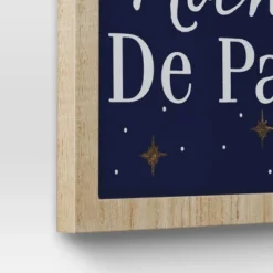 'Noche De Paz' With Metal Star And Bells Christmas Wood Wall Décor - Wondershop™: Vertical Hang -Christmas Sale Store GUEST f67b9620 98bf 49de 8a81 7a952ec68bbd