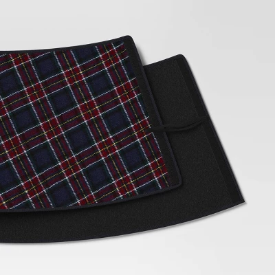 Christmas Roll Up Plaid Tree Collar Blue - Wondershop™ 3 Christmas Roll Up Plaid Tree Collar Blue - Wondershop™ - Image 3