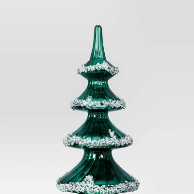 14.75" Christmas Glass Tree Green - Wondershop™ 2 14.75" Christmas Glass Tree Green - Wondershop™ - Image 2