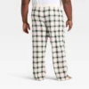 Men's Plaid Ribbed Holiday Matching Family Pajama Pants - Wondershop™ Cream -Christmas Sale Store GUEST fbafcafe 2e95 4a20 9df2 998f2e689f39